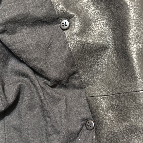 Vince Lamb Leather Cropped Trench - Picture 12 of 14